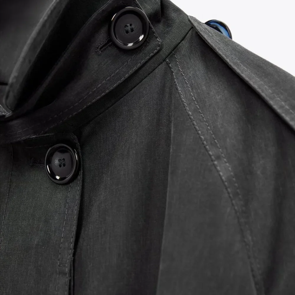 💮ZARA Oversized Minimalist Trench Coat Limited Edition M/L💮 - Picture 7 of 10